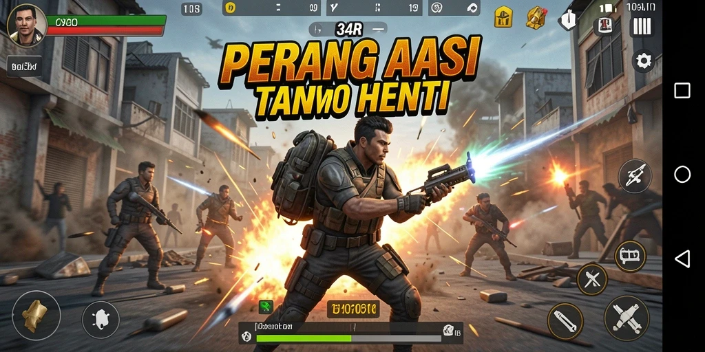 Tampilan gameplay intens dan grafis menakjubkan dari 34R.