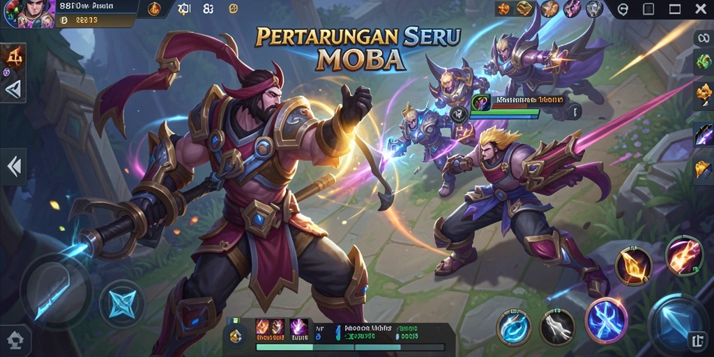 Tampilan gameplay yang intens dari 88ID dalam pertarungan tim.