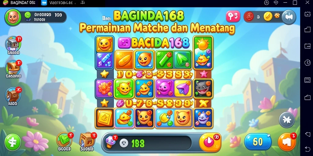 Tampilan gameplay BAGINDA168 yang seru dan penuh warna.