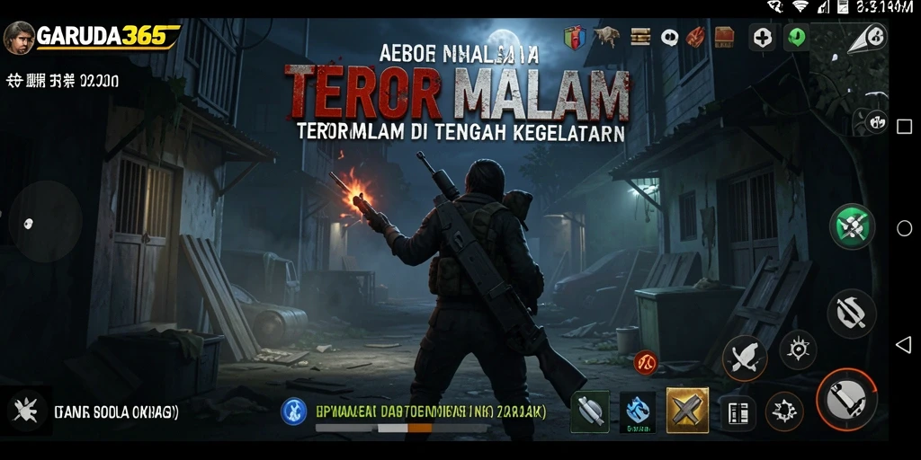 Tampilan gameplay GARUDA365 yang menakutkan dan menegangkan.