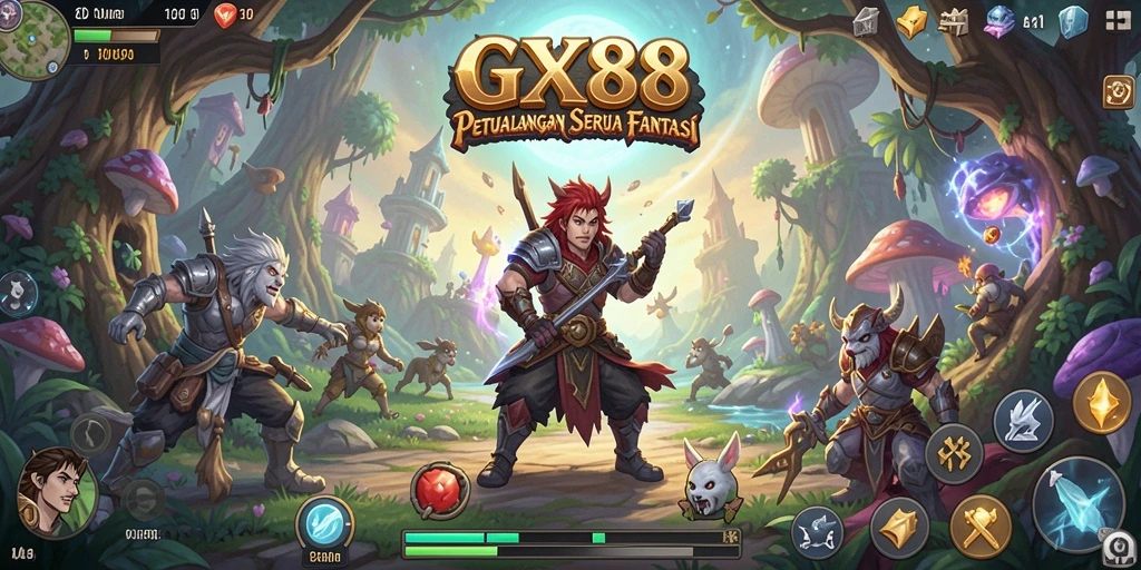 Screenshot gameplay RPG dengan visual memukau.