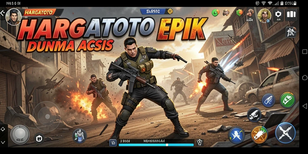 Gameplay seru HARGATOTO dengan aksi pertarungan yang mendebarkan.