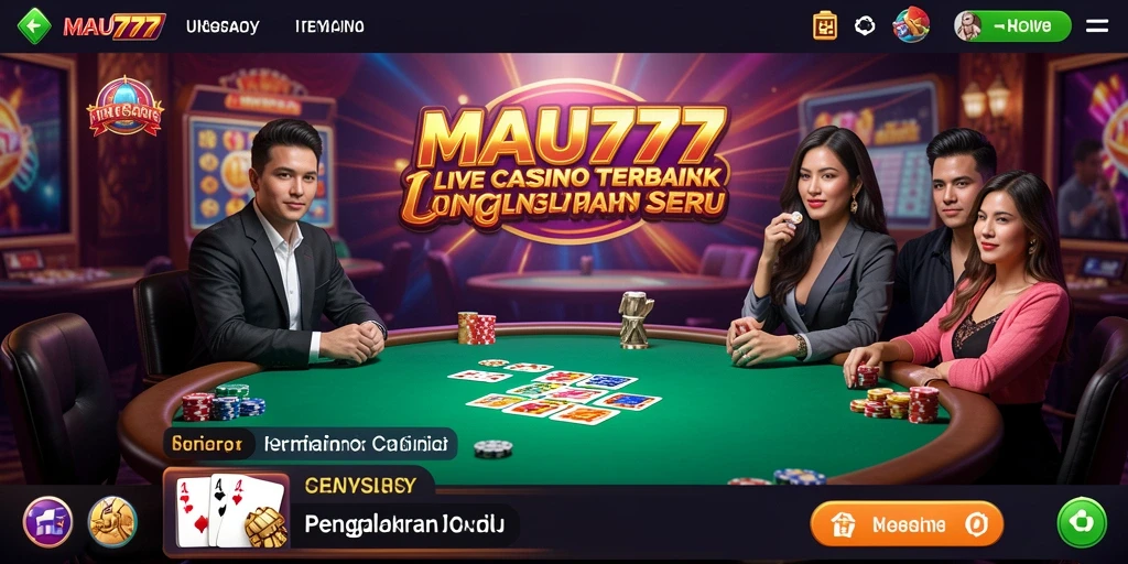 Gameplay menarik di MAU777 dengan dealer profesional dan suasana menyerupai kasino.